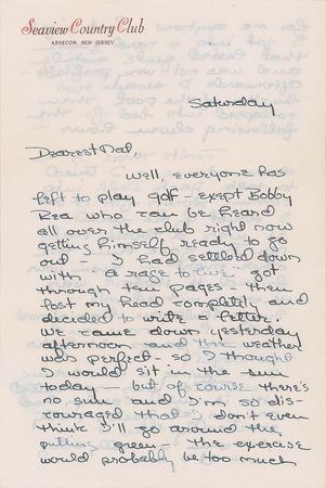 Lot #698 Grace Kelly: The 20-year-old Grace writes to a married businessman - Image 1