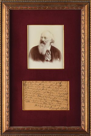 Lot #549 Johannes Brahms: 