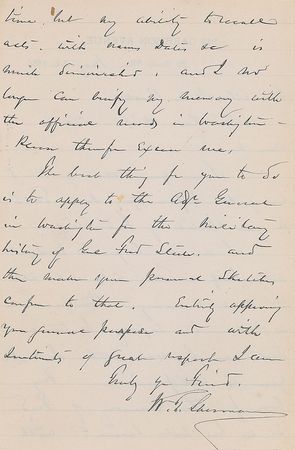 Lot #326 William T. Sherman Handwritten Letter Signed - Image 2