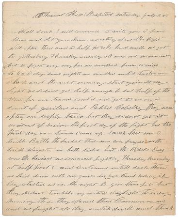 Lot #352 William A. Bartlett: Gettysburg: Eyewitness account of the repulse of Pickett’s Charge by a survivor of that moment - Image 1