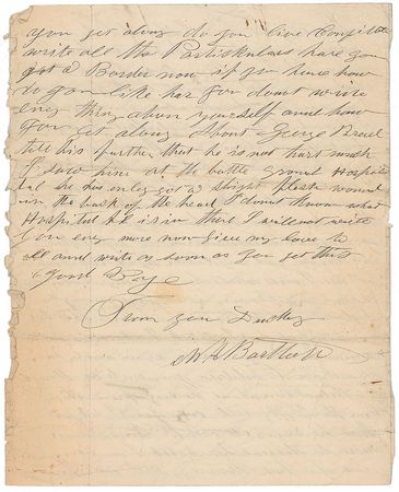 Lot #352 William A. Bartlett: Gettysburg: Eyewitness account of the repulse of Pickett’s Charge by a survivor of that moment - Image 6