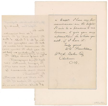 Lot #366 William B. Franklin Handwritten Letter Signed - Image 2