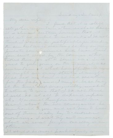 Lot #303 George B. Anderson: Intimate war-dated letters from Confederate General George B. Anderson to his wife - Image 2