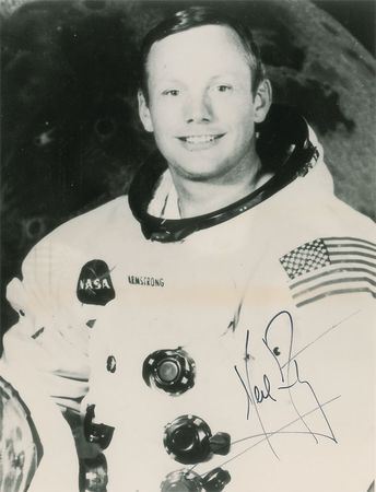 Lot #407 Neil Armstrong Signed Photograph - Image 1
