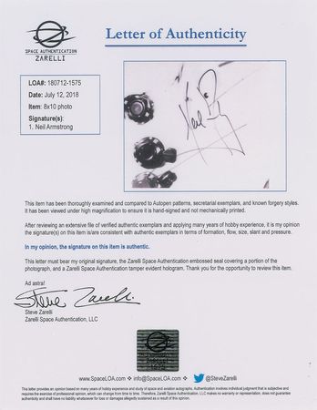 Lot #407 Neil Armstrong Signed Photograph - Image 2
