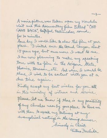 Lot #333 Mitsuo Fuchida: Fuchida attends the 25th anniversary of Pearl Harbor - Image 3