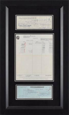 Lot #705 Marilyn Monroe Check - Image 1