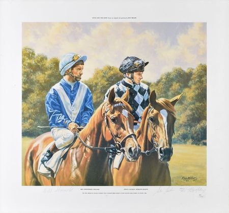 Lot #936 Willie Shoemaker and Steve Cauthen Group Lot - Image 1
