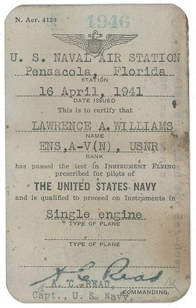Lot #331 Pearl Harbor: Lawrence A. Williams: Recovered from the USS Arizona after Pearl Harbor: aviator wings and pilot's license from an ensign killed in the attack - Image 23
