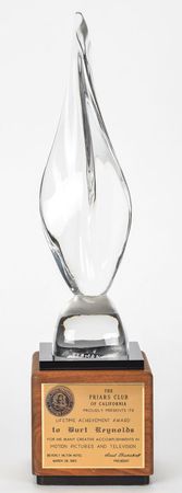 Lot #706 Burt Reynolds: The Friar Club's 14th Annual Lifetime Achievement Award for Burt Reynolds - Image 1