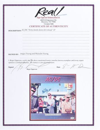 Lot #633 AC/DC: Angus and Malcolm Young Group Lot - Image 2