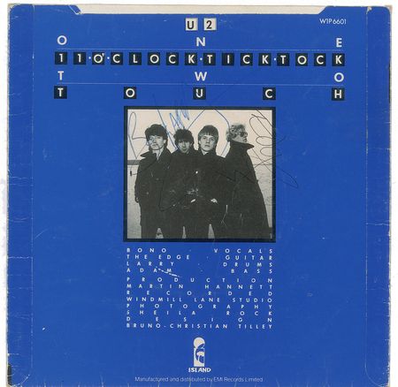 Lot #599 U2 45 RPM Record - Image 1