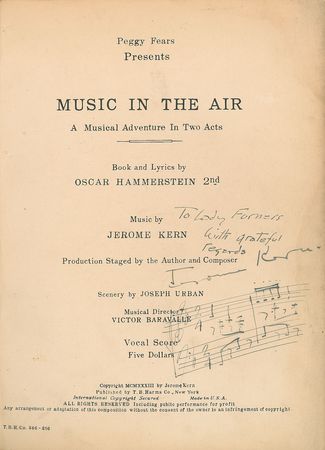 Lot #626 Jerome Kern Sheet Music - Image 1
