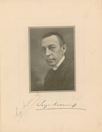 Lot #567 Sergei Rachmaninoff Program - Image 1