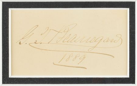 Lot #353 P. G. T. Beauregard Signature - Image 2