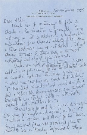 Lot #400 Anne Morrow Lindbergh Handwritten Letter Signed - Image 1