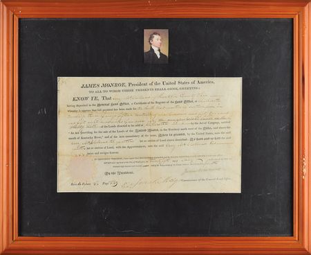 Lot #116 James Monroe Signed Document - Image 1