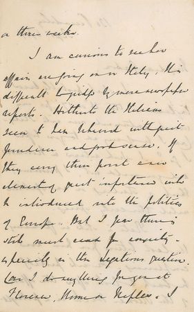 Lot #269 Austen Henry Layard Handwritten Letter Signed - Image 2