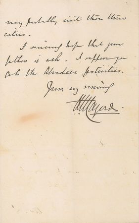 Lot #269 Austen Henry Layard Handwritten Letter Signed - Image 3