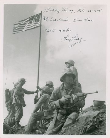 Lot #369 Iwo Jima: Lindberg and Lowery Signed Photographs - Image 2