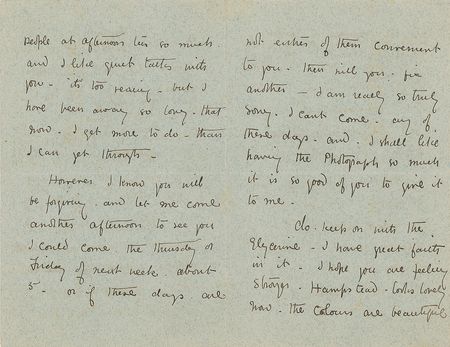 Lot #525 Kate Greenaway Handwritten Letter Signed - Image 2