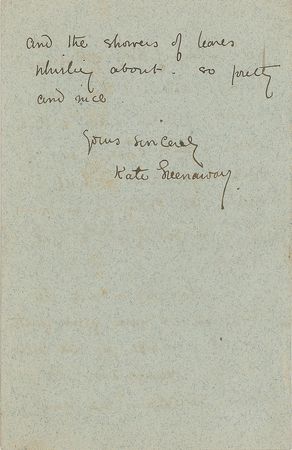 Lot #525 Kate Greenaway Handwritten Letter Signed - Image 3