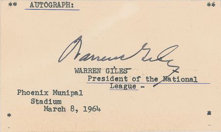 Lot #922 Warren Giles - Image 3