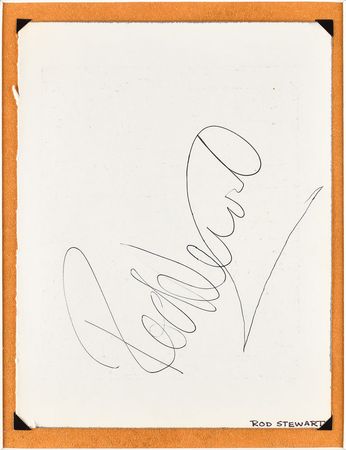 Lot #676 Rod Stewart Signature - Image 2