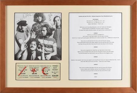 Lot #650 Country Joe and the Fish Signed Photograph - Image 1
