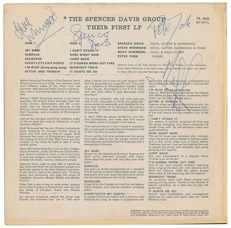 Lot #652 Spencer Davis Group Album - Image 1