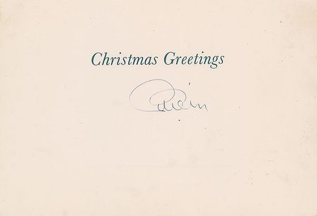 Lot #581 Beatles: Brian Epstein Christmas Card - Image 2