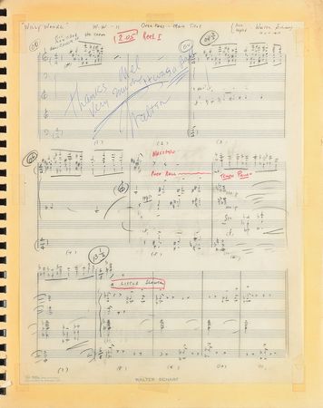 Lot #712 Willy Wonka and the Chocolate Factory: Original handwritten score for the 1971 classic Willy Wonka & the Chocolate Factory - Image 2