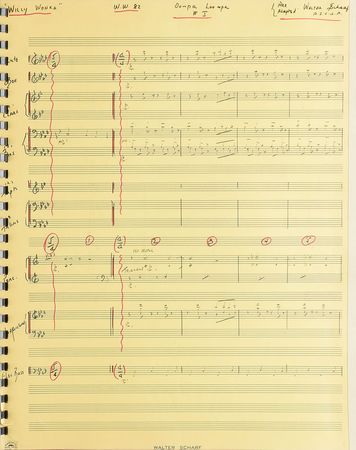 Lot #712 Willy Wonka and the Chocolate Factory: Original handwritten score for the 1971 classic Willy Wonka & the Chocolate Factory - Image 6