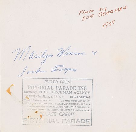 Lot #762 Marilyn Monroe and Joshua Logan Photograph - Image 2