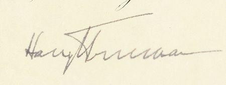 Lot #128 Harry S. Truman Signed Document - Image 2