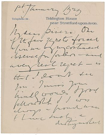 Lot #554 Edward Elgar Handwritten Letter Signed - Image 1
