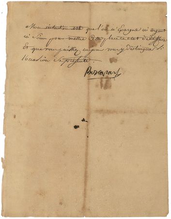 Lot #341 Napoleon Signed Letter - Image 3