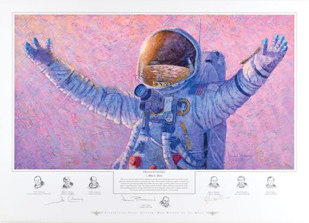 Lot #439 Moonwalkers Print - Image 1