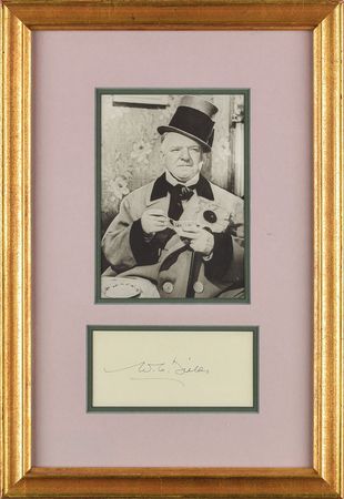Lot #732 W. C. Fields Signature - Image 1