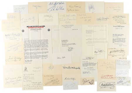 Lot #558 Music: 1,300+ musical signatures, including Bernstein, Callas, Lanza, Toscanini, Rubinstein, and more - Image 1