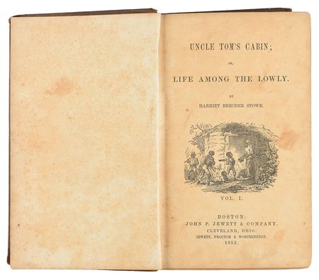 Lot #511 Harriet Beecher Stowe: Desirable first printing of Uncle Tom's Cabin - Image 2