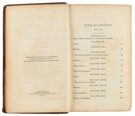 Lot #511 Harriet Beecher Stowe: Desirable first printing of Uncle Tom's Cabin - Image 7