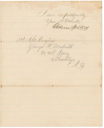 Lot #294 Gideon Welles Signed Letter - Image 2
