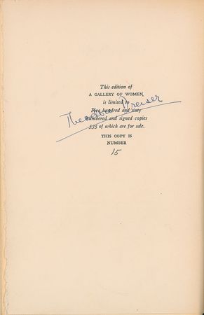 Lot #521 Theodore Dreiser Book - Image 1