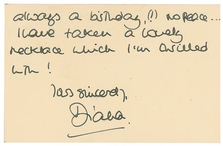 Lot #219 Princess Diana: 