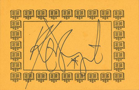 Lot #541 Kurt Vonnegut Book - Image 1