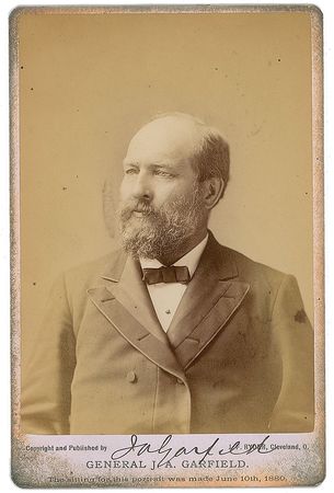 Lot #42 James A. Garfield Signed Photograph