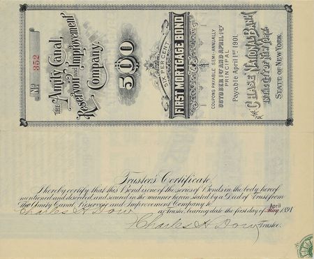 Lot #250 Charles H. Dow Signed Document - Image 1