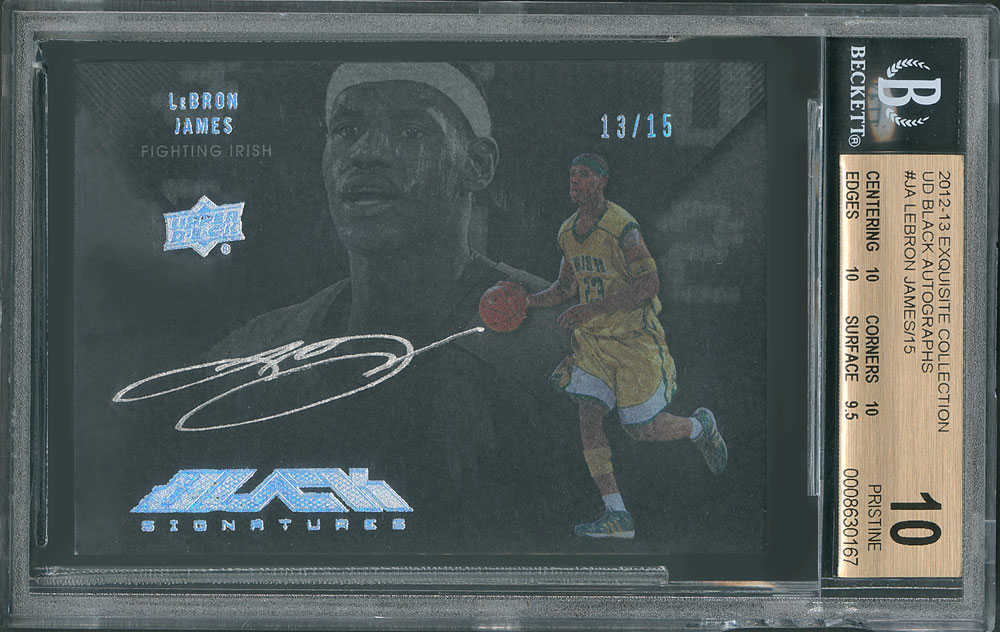 2012UD Exquisite LeBron James BGS9サインカード 2012UD Exquisite LeBron James BGS9サインカード スポーツ選手