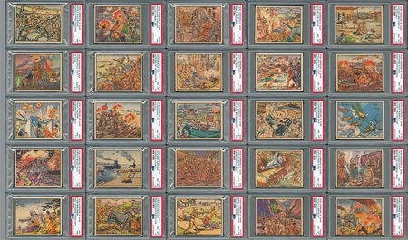 Lot #8228  1938 Gum, Inc. Horrors of War HIGH GRADE Complete Set of 240 with (41) PSA Graded Cards and the Original Box! - Image 2